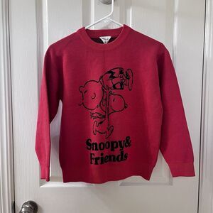 Vintage Peanuts x Bayflow Snoopy & Friends Knit Sweater Kids SZ 140 US 9-11 NWT